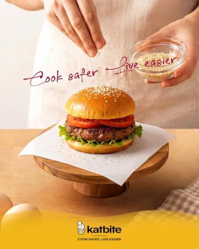 Katbite 300 Pcs Burger Patty Paper Squares, 4x4 Inch, Non-Stick | Heavy duty greaseproof squares, ideal for separating patties, burger presses, grilling, freezing and candy wrapping - Image 7