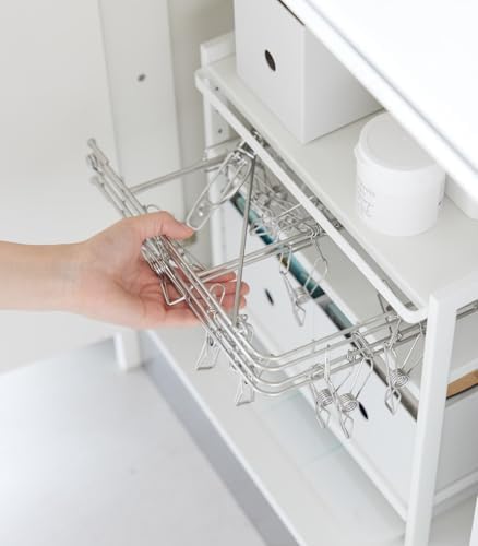 YAMAZAKI Home Kitchen Storage Rack, 3-Tier Adjustable Shelves, Steel, White - Image 7