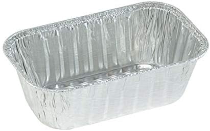 Tiger Chef 1 Lb Loaf 10 Pack Aluminum Foil Pans - Disposable Freezer to Oven Safe for Takeout, Baking, Cooking, Storing and Freezing (10, 1 Lb Loaf) by TigerChef