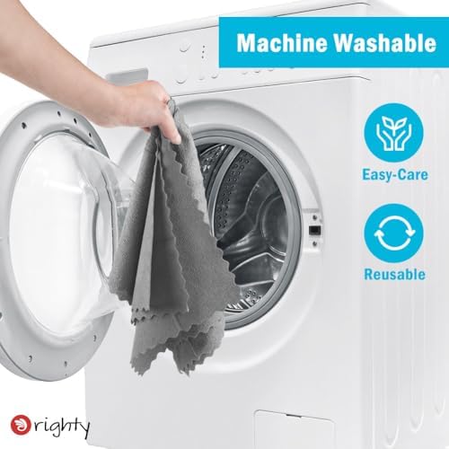 Orighty Microfiber Cleaning Cloth - 24 Pack, Grey Cleaning Rags 12x11 inch - Image 7