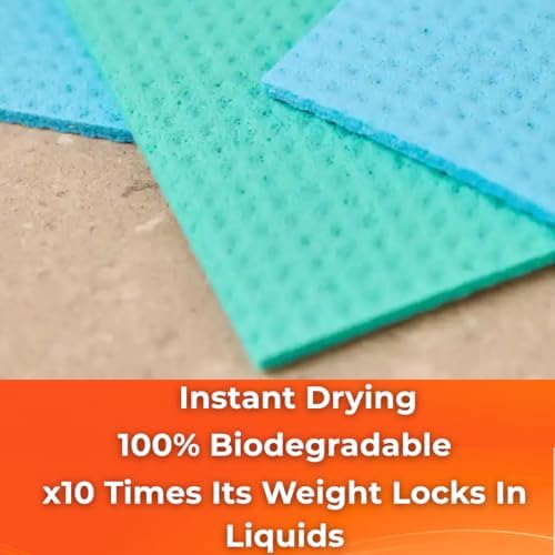 Macro Max Ultra Sponge Cloth 10 Times Its Weight Water Absorption High Performance Kitchen Cloth - 3 Pieces - Image 6