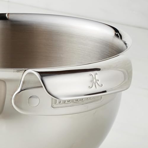 Hestan Provisions – 3-Piece Stainless Steel Mixing Bowl Set – 1.5qt, 3qt, and 4.75qt, Nesting Design - Image 6