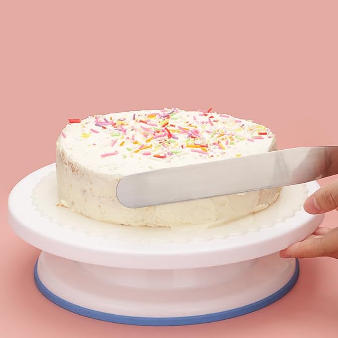 240PCS Cake Decorating Supplies Kits Cake Turntable, 100 Piping Bags 100 Disposable Cupcake Liners 24 Icing Piping Tips 3 Icing Scrapers 2 Spatulas Cake Leveler for Baking - Image 7
