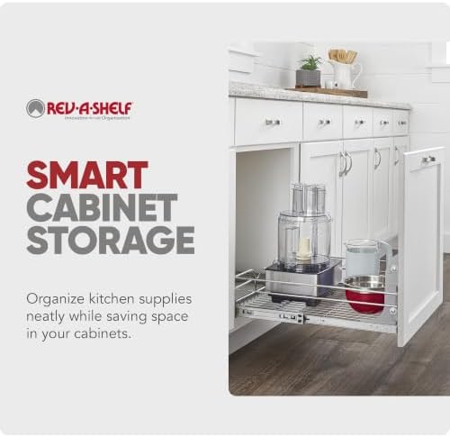 Rev-A-Shelf Pullout Drawer Organizer for Kitchen Cabinets, 15" x 22" - Image 6