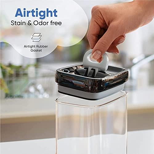 Chef's Path Airtight Food Storage Containers (12 Pack) for Kitchen & Pantry Organization - BPA Free Clear Plastic Containers with Lock Lids for Dry Snacks - Snack Containers with Labels & Marker - Image 7