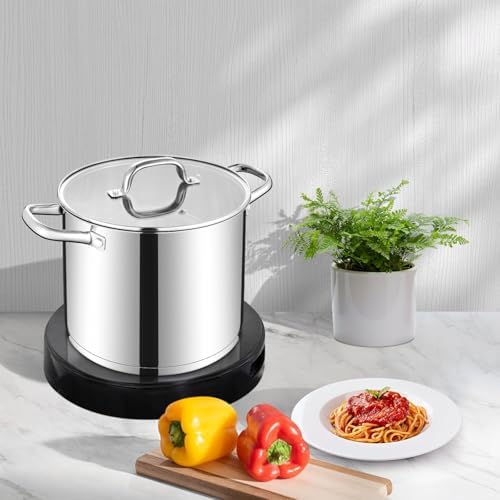 LIANYU 12 QT Stock Pot with Lid, 12 Quart Stainless Steel Soup Pot - Image 7