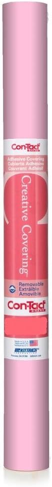 Con-Tact Brand Creative Covering, Self-Adhesive Shelf Liner, Multi-Purpose Vinyl Roll, Easy to Use and Apply, 18'' x 9', Prism Pink - Image 2