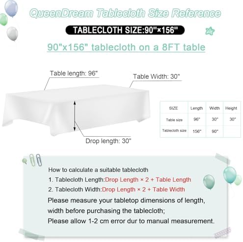 White Sequin Tablecloth Rectangle 90 x 156 Inch Table Cloth for Wedding - Image 6