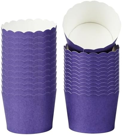 Restaurantware Baking Cups 200 Pack of 3.38 oz Paper Cupcake Liners Greaseproof Scalloped Oven-Safe Elegant Dessert Muffin Cups Disposable for Parties by Restaurantware