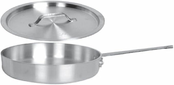 SAUTE PAN W/LID 18/8 STAINLESS STEEL MULTIPLE SIZES 3 qt TO 7 qt PROFESSIONAL COOKWARE (5 QT) - Image 2