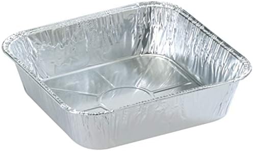 Tiger Chef 9 X 9 30 Pack Aluminum Foil Pans - Disposable Freezer to Oven Safe for Takeout, Baking, Cooking, Storing and Freezing (30, 9 X 9 Inch Square) by TigerChef
