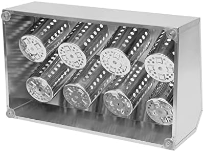 Commercial Utensil Holder, 8 Holes Flatware Cylinder Holder Stainless Steel Utensil Storage Caddy Drying Rack Countertop Silverware Organizer for Restaurants, Catering (8 Holes) - Image 7