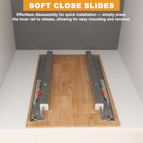 Pull Out Spice Rack Organizer for Cabinet, 6.5" W x 22.3" D x 25.2" H Multi-Use Solid Wood Slide Out Shelf for Kitchen Cabinet, Sliding Spice Rack for Cans & Jars, Pantry Organization - Image 7