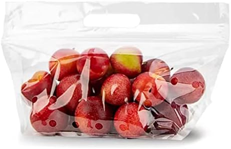 Fantapak Produce Bag 10 x 6.5-2mil - Zip Closure – Vented | 500/Case - Image 2