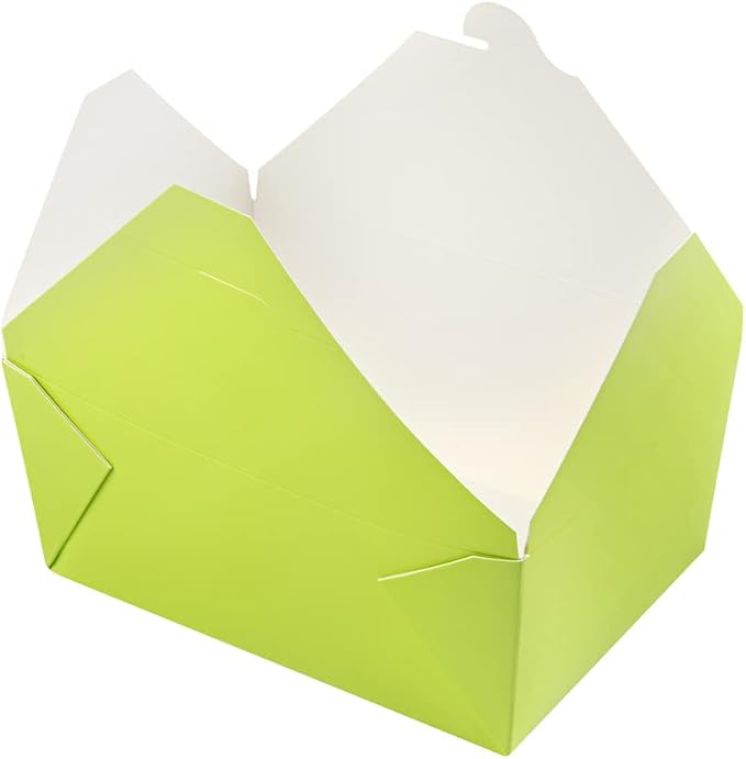 Restaurantware Bio Tek 98 Ounce Take Out Boxes 200 To Go Lunch Boxes - Tab-Lock Closure Heat-Tolerant Green Paper Disposable Lunch Boxes Greaseproof For Hot And Cold Foods - Image 16