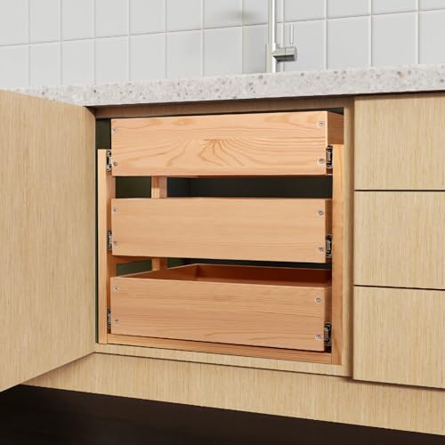 Mulush Pull Out Cabinet Organizer 26''W×21''D×19''H Slide Out Drawer - Image 6