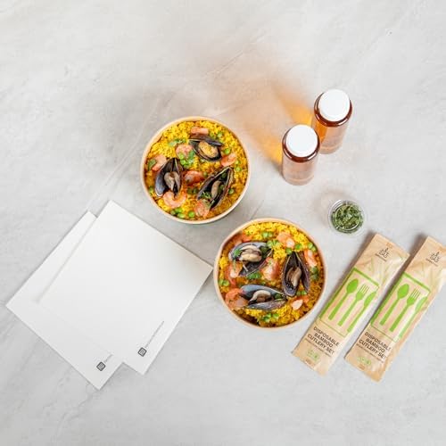 Restaurantware Paper Food Containers 50 Pack Of 44 oz Disposable Round Kraft Salad Bowls Sustainable Stackable Greaseproof Meal Prep Take Out Containers For Ice Creams, Soups, Snacks And Desserts - Image 6
