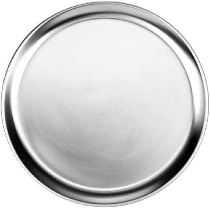 TrueCraftware- 9-Inch Aluminum Pizza Pans Set of 3 Wide Rim- Pizza Tray for Baking Bakeware Commercial Quality for Pizzeria Restaurant Home Kitchen - Image 5