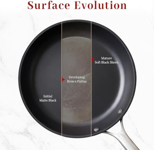 Carbon Steel Frying Pan 12" - Pre-Seasoned Carbon Steel Skillet, Lightweight, Natural Non-Stick, Induction Compatible - Image 6