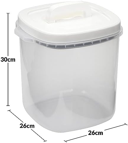 Taylor & Brown 10KG Rice Storage Container - Large Airtight Food Container with Lid and Measuring Cup, BPA Free Plastic Portable Cereal Container for Kitchen - Storage Bin for Beans, Flour, Pet Food - Image 7