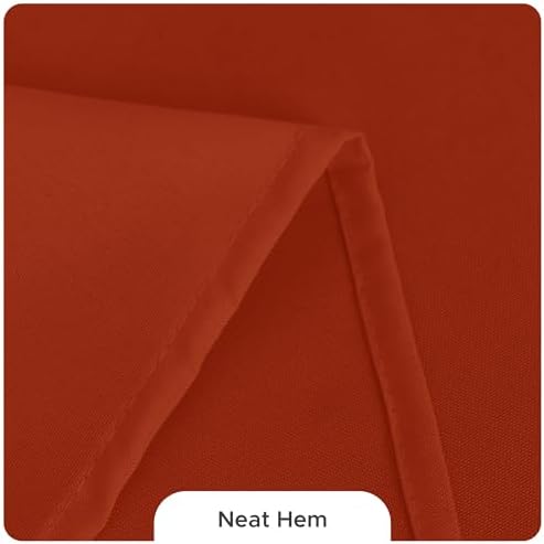 Fitable 8 Pack Rust Tablecloths 60x102 Inch for 6 Ft Rectangle Tables - Image 7