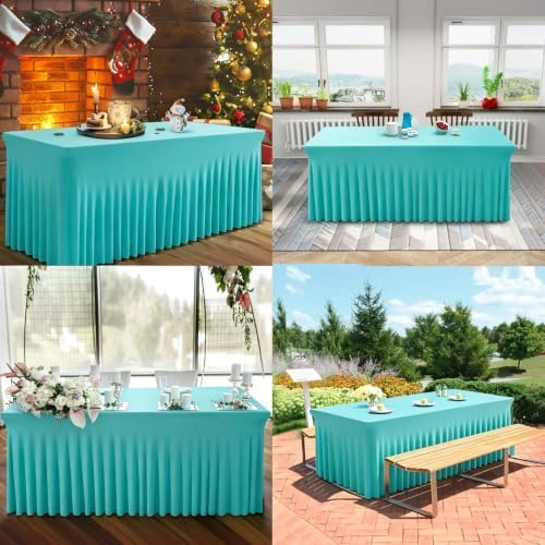 BDDC One-Piece Spandex Table Cloth Skirt for 4FT Rectangle Tables - Image 6