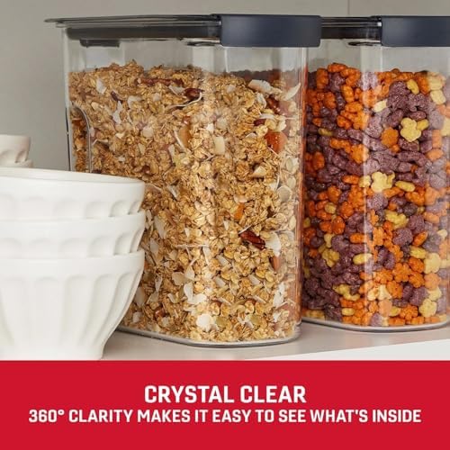 BEN & JANE Made in the USA Brilliance 18-Cup Cereal Pantry Storage, BPA Free Plastic, Stain and Odor Resistant - 2 Pack - Image 6