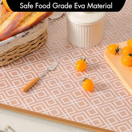 Cooyes Shelf and Drawer Liner for Kitchen Cabinets – Non-Adhesive, Waterproof, Non-Slip Cabinet Liners for Scratch Protection, Desk, Refrigerator, Shelves, Drawers with Modern Pattern - Image 7