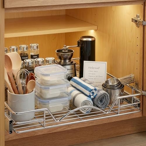 HOLDN’ STORAGE Pull Out Cabinet Organizer, 28”W x 21”D Cabinet Drawer - Image 7
