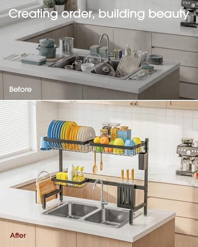 Sakugi Dish Drying Rack Over The Sink, Dish Drainer for Kitchen Counter - Image 5
