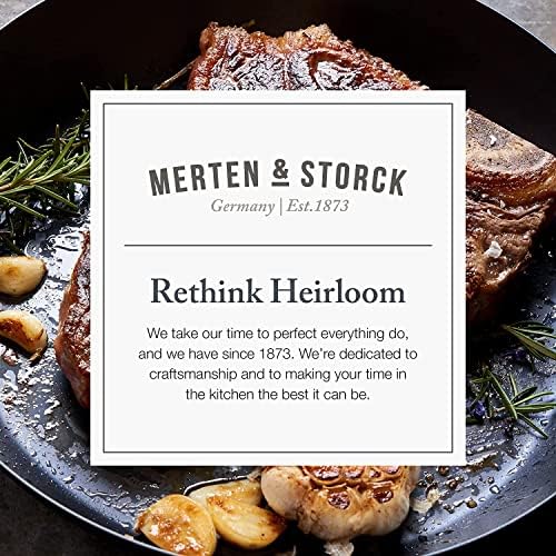 Merten & Storck Pre-Seasoned Carbon Steel 10" and 8" Frying Pan Skillet Set, Lightweight Cast Iron, Durable Black Steel, Indoor Outdoor Cooking - Image 7