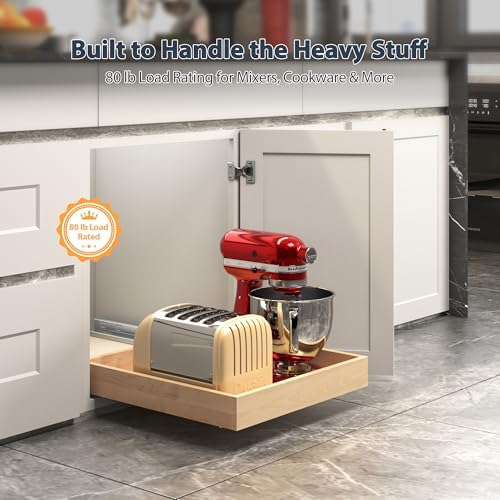 Pull Out Drawers for Kitchen Cabinets 26" W x 21" D Birch Wood - Image 6