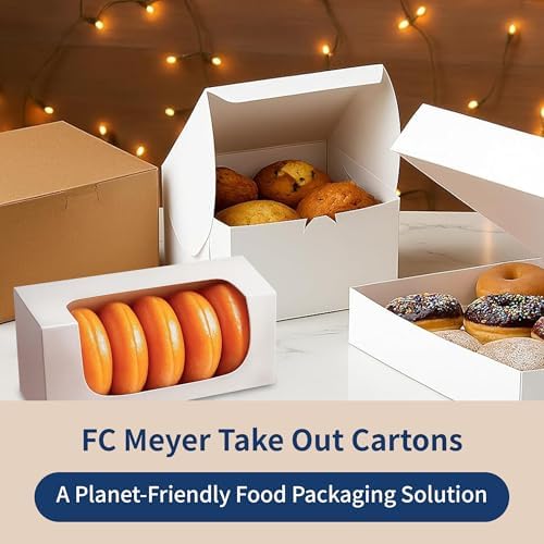 Reversible Bakery Boxes 19 x 14 x 5 in, No Window Lock Corner Sheet Cake and Catering Boxes with Front Tuck Lock & Side Clips, Kraft or White Exterior, Microwavable, 50 Pack - Image 7
