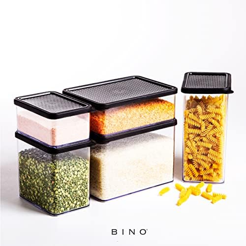BINO | Food Storage Containers, 1.8 Qt/1.75 Liter, Black - 24 Pack | THE SNAP COLLECTION | Airtight Food Storage Containers with Lids | Pantry Organization | BPA-Free | Containers for Organizing - Image 7