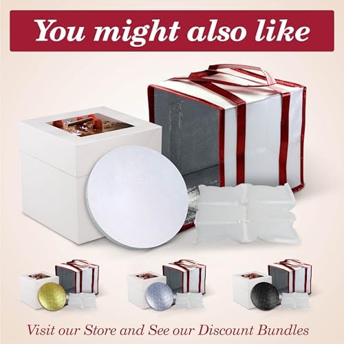 Cakebon Cake Boards 14" Black Round Cake Drums 1/2" Wrapped Edge 6Pack | 14 Inch Cake Drum, Cake Drums 14 Inch, Base para Pastel, Cake Base Board, Cake Rounds, Cake Boards 14 Inch Round - Image 6