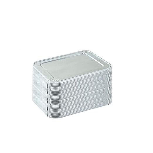 Tiger Chef Half Size Steam Table Aluminum Foil Lids for Pans 13 x 10.5 X .38 inches 50-Pack by TigerChef