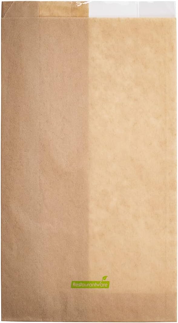 Restaurantware Kraft Paper Large Bread Bag, 6 x 2.8 x 11.5 In, 100 Pack - Image 11