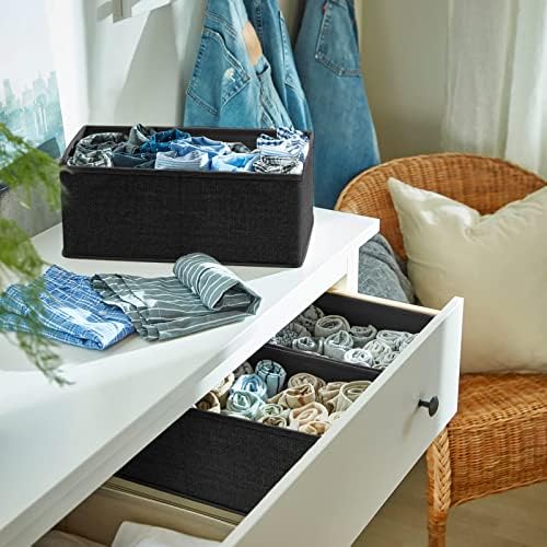 Criusia Drawer Organizer Clothes 12 Pack - Odorless Closet Organizers and Storage for Sock Underwear Bra - Dresser Organizador for Bedroom Organization -Nursery Drawer Divider Trays for Baby Clothes - Image 6