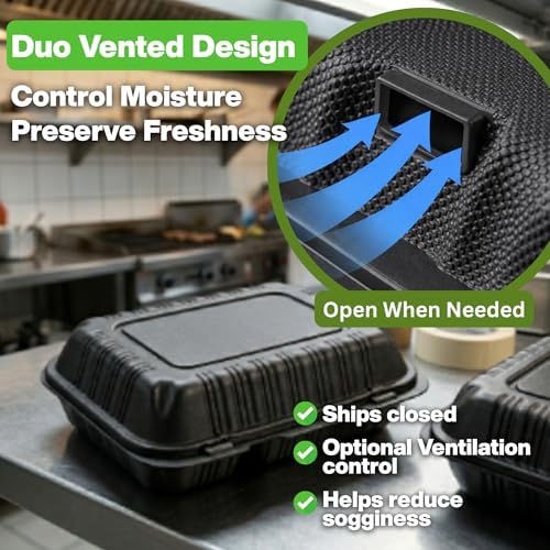 Front Lock MFPP Hinged Food Containers, Disposable Takeout Boxes - Image 7