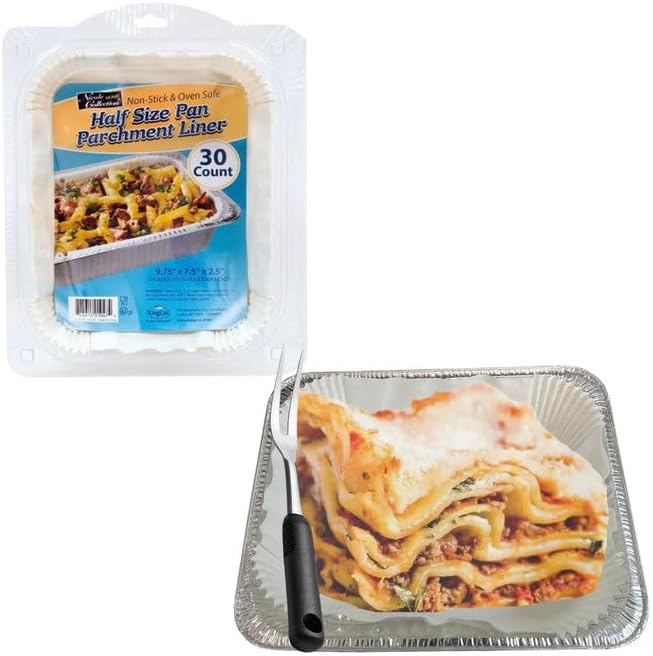 9.75" x 7.5" x 2.5" Parchment Liner for Half-Size Aluminum Pans – 30/ Pack:6 Packs - Image 4