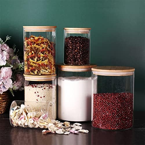 Tzerotone Glass Flour and Sugar Containers, Set of 3 Large Glass Flour Canister with Airtight Lids, Pantry Storage Containers for Suger, Rice, Salt (100 OZ/54 OZ/27 OZ) - Image 6