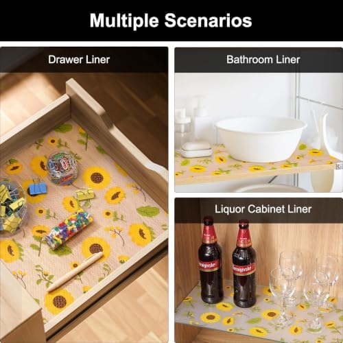 Cooyes Shelf Liner – Premium Non-Adhesive Cabinet & Drawer Liner for Kitchen – Waterproof Shelf Paper with Modern Pattern – Durable EVA Cabinet Mat – Easy to Cut (11.8" W x 120" L) - Image 7