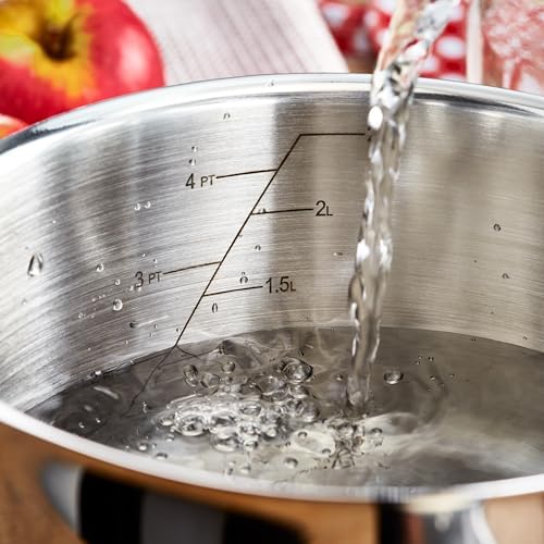 Judge Vista Set of 6 Stainless Steel Pans, 20cm Casserole, 24cm Saute Pan, 16cm, 18cm & 20cm Saucepans with shatterproof Vented Glass Lids, 14cm Milk Pan, Induction Ready, Oven Safe - Image 7