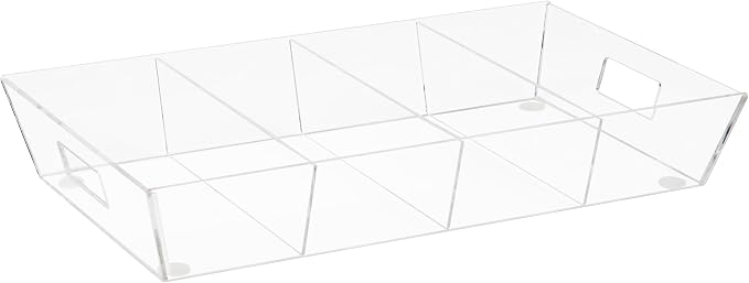 Mind Reader Snack Tray, Countertop Organizer, Snack Tray, Pantry, Breakroom, Kitchen, Clear - Image 7