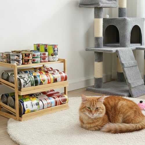 Yumkfoi Can Organizer for Pantry, Hold up to 72 3oz Cat Can - Image 6
