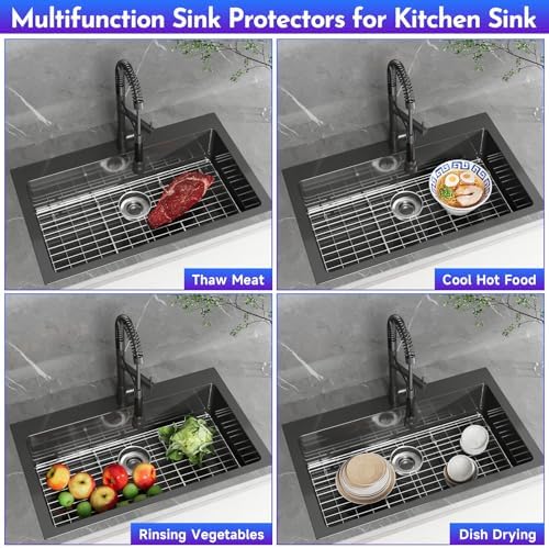 Stainless Steel Sink Protectors for Kitchen Sink, 27-9/16" x 14-9/16" - Image 6