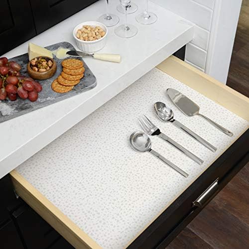 Con-Tact Brand Creative Covering, Self-Adhesive Shelf Liner, Multi-Purpose Vinyl Drawer Liner, Easy to Use and Apply, 18'' x 9', Faded Terrazzo Bone - Image 6