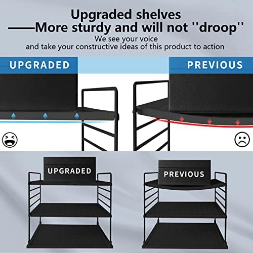 Upgraded Cabinet Organizers and Storage -Divided Compartment Holder for Plastic Bag, Wrap, Foil, Snack and Box for Kitchen and Pantry Organization and Storage, Kitchen Organization(Black) - Image 7