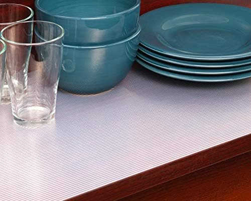 Con-Tact Brand Premium Plus Non-Adhesive Shelf Heavy Duty and Multi-Functional Drawer Liner, Protect and Organize Your Shelves and Drawers 16" x 4', Ribbed Clear, Pack of 1 Roll - Image 6