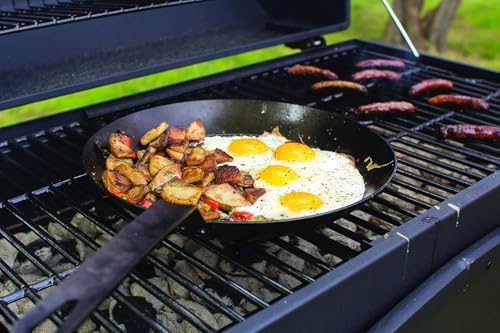 Lodge Carbon Steel Skillet with Handle Holder, 12 Inches - Image 6